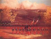 unknow artist The Army of the Potomac Marching up Pennsylvania Avenue,Washington USA oil painting artist